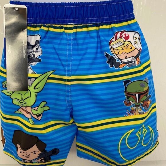 Disney STAR WARS 2T Swim Trunks with attached liner NWT - Picture 3 of 6